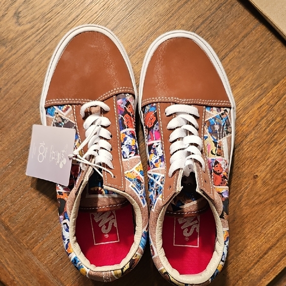 Vans Kids Brown Multi-Color High-Tops - Picture 7 of 8